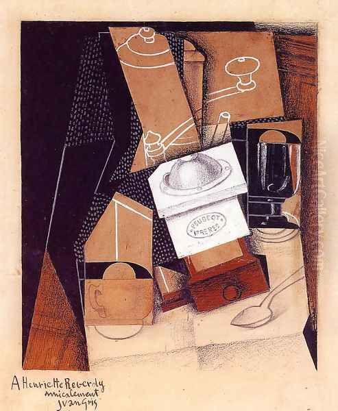 The Coffee Grinder Oil Painting by Juan Gris