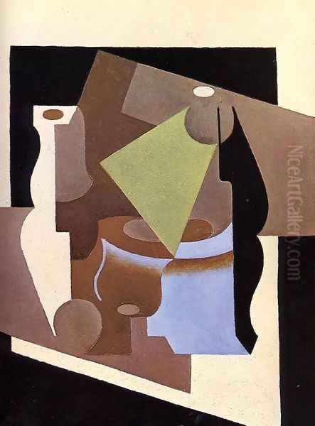 Still Life with Lamp Oil Painting by Juan Gris