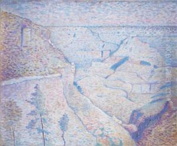 Motif For Grand Canyon, A Map Sketch Oil Painting by Dwight Williams