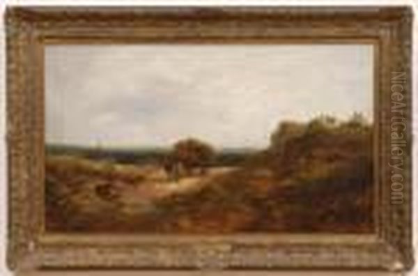 Landscape With Horse And Cart Oil Painting by Edward Jr Williams