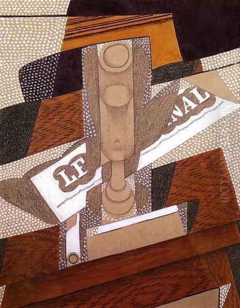 The Pipe Oil Painting by Juan Gris