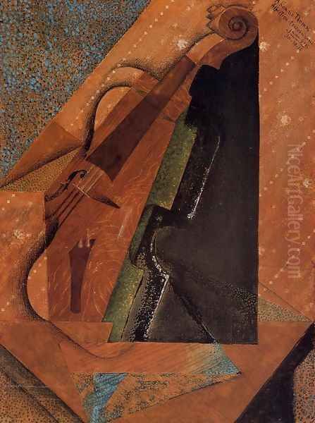 The Violin I Oil Painting by Juan Gris