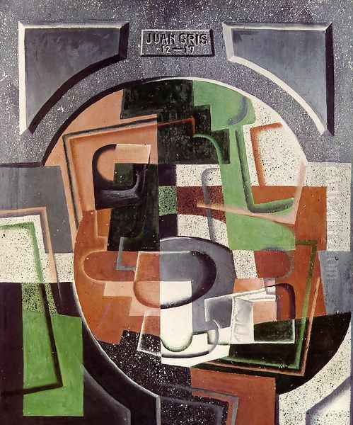 Still Life on Plaque Oil Painting by Juan Gris