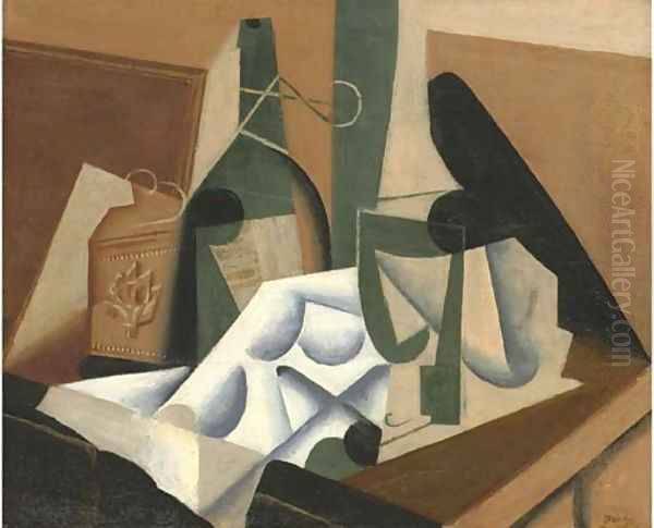 La nappe blanche Oil Painting by Juan Gris