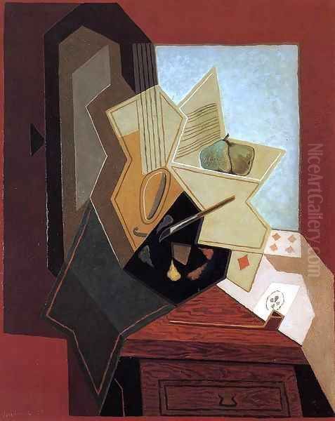 The Glass (aka The Fruit Bowl) 1914 Oil Painting by Juan Gris