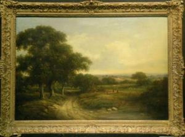 Country Road Oil Painting by William Williams