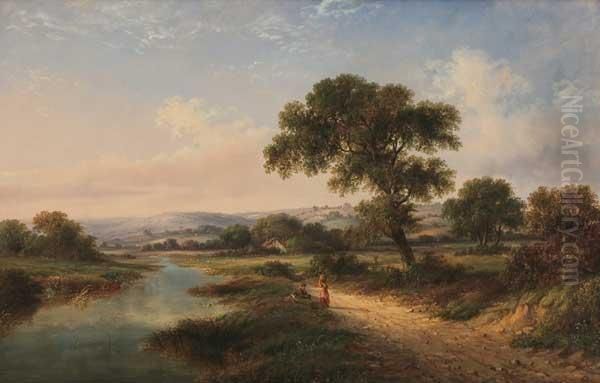 Near Bolton Lancashire'' Oil Painting by William Williams