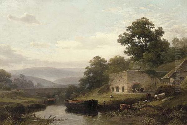 On The Exe Oil Painting by William Williams