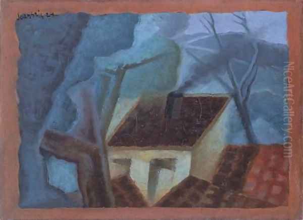 La maisonnette Oil Painting by Juan Gris