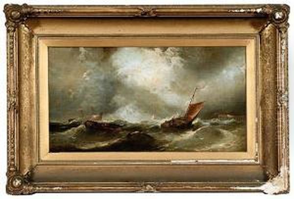 Marine Scene Oil Painting by William Harry Williamson