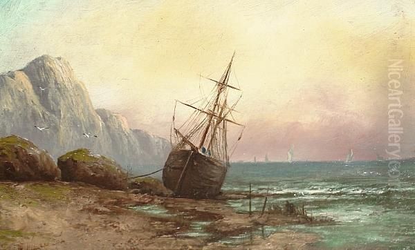 Coastal View Oil Painting by William Harry Williamson