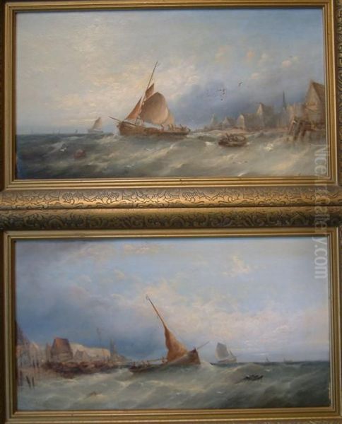 On The Scheldt Oil Painting by William Harry Williamson