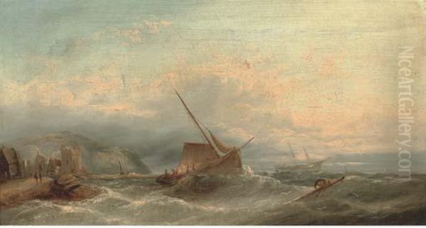 Off To The Fishing Grounds Oil Painting by William Harry Williamson