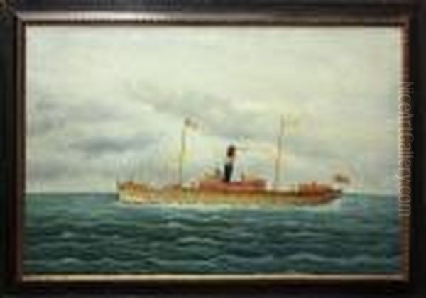 Steam Sailer Alabama Oil Painting by Thomas Willis