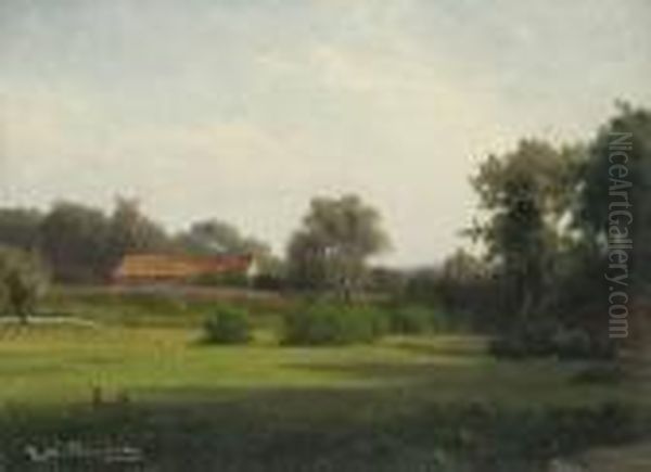 Sommerlandschaft Oil Painting by Josef Willroider