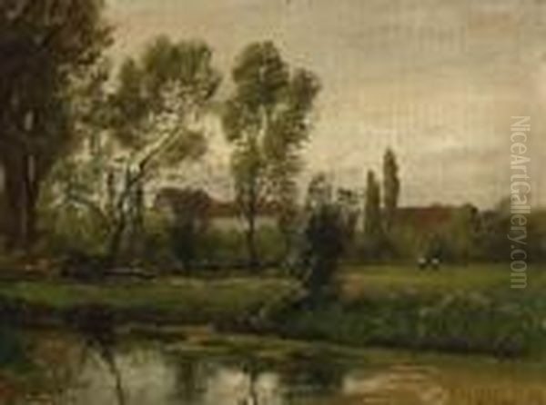 Landschaft Oil Painting by Ludwig Willroider