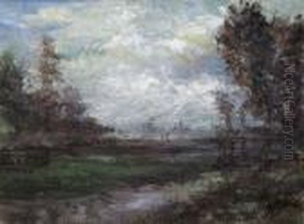 Herbstliche Landschaft Oil Painting by Ludwig Willroider