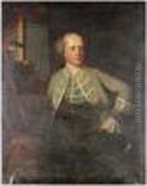 Portrait Of A Gentleman Oil Painting by Benjamin Wilson