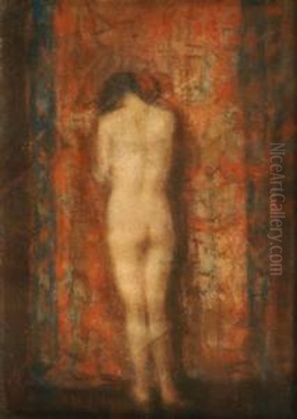 Standing Nude Oil Painting by Dora Lynnell Wilson