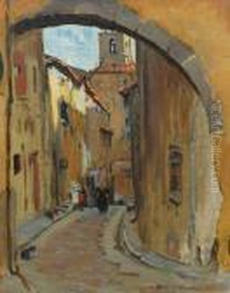 The Archway Oil Painting by Dora Lynnell Wilson