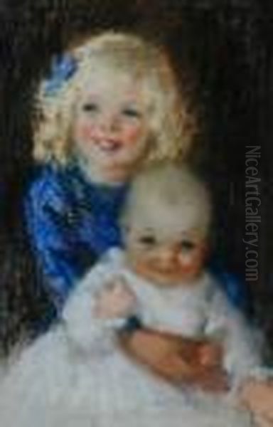 My Lovely New Sister Oil Painting by Dora Lynnell Wilson