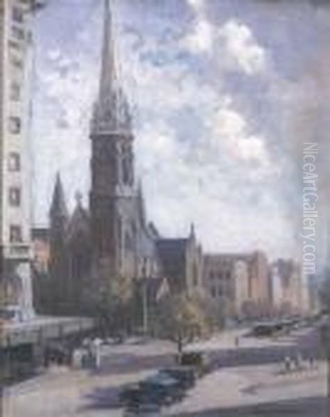 Scotts Church, Collins Street by Dora Lynnell Wilson