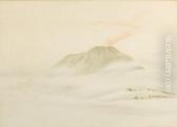 Mount Erebus Oil Painting by Edward Adrian Wilson