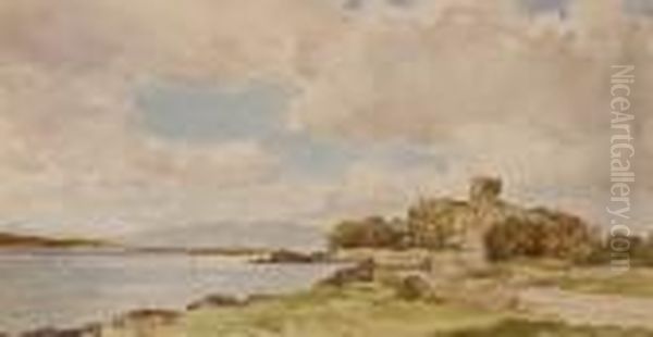 Loch View Towards Kintyre Oil Painting by Peter MacGregor Wilson