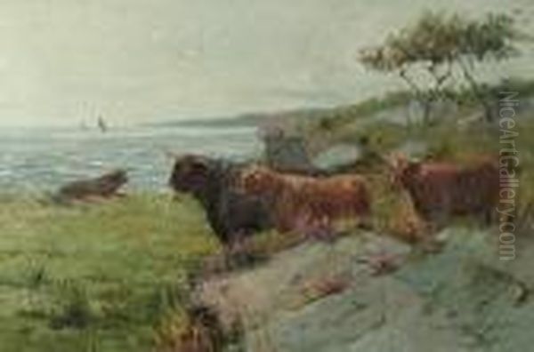 Highland Cattle Oil Painting by Peter MacGregor Wilson