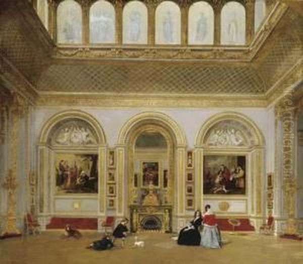 The Picture Gallery Oil Painting by James Digman Wingfield