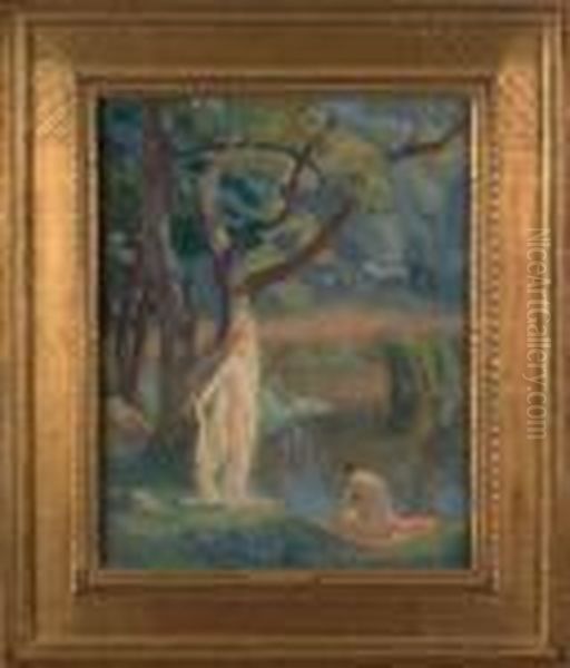 The Bathers Oil Painting by Charles Allan Winter