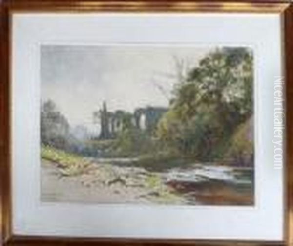 Bolton Abbey, Yorkshire Oil Painting by William Tatton Winter