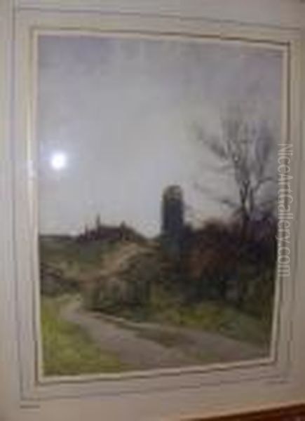 The Mill On Reigate Heath Oil Painting by William Tatton Winter