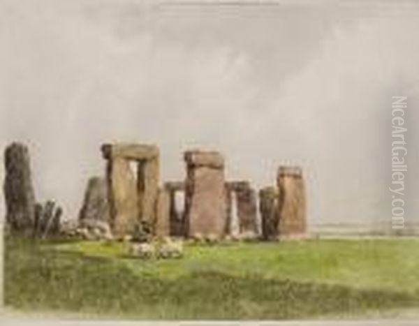 Stonehenge Oil Painting by William Tatton Winter