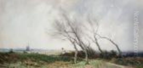 The Wind On The Heath Oil Painting by William Tatton Winter