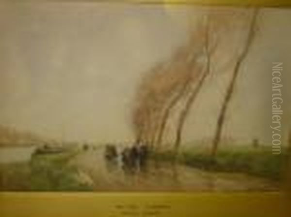 Wet Day Flanders Oil Painting by William Tatton Winter