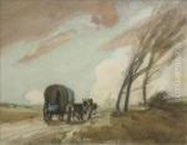 Out In Rough Weather Oil Painting by William Tatton Winter