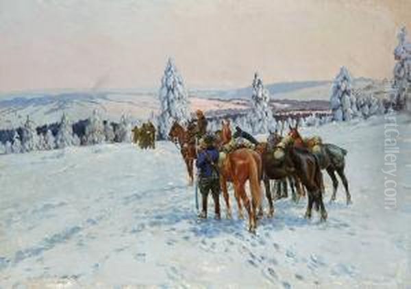 Ulani Na Patrolu Oil Painting by Leonard Winterowski