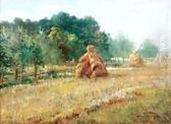 Pejzaz Oil Painting by Leonard Winterowski