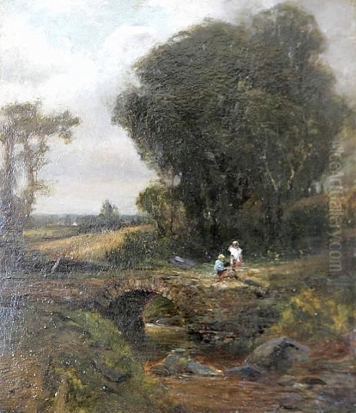 The Murray Burn, Hermiston Oil Painting by John Crawford Wintour