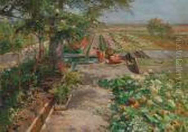 In Giardino Oil Painting by Olga Wisinger-Florian