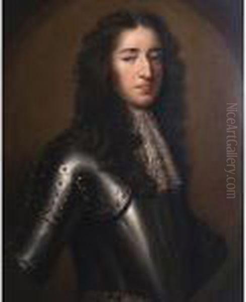 Portrait Of William Of Orange Oil Painting by William Wissing or Wissmig