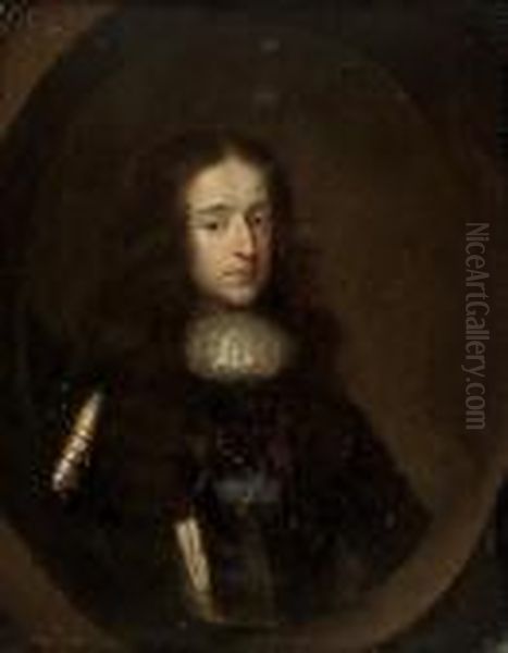 Portrait Of The Prince Of Orange Oil Painting by William Wissing or Wissmig