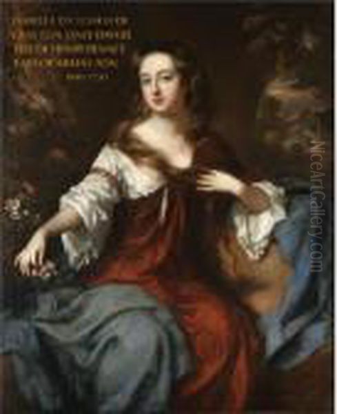 Portrait Of Isabella, Duchess Of Grafton (1667-1723) Oil Painting by William Wissing or Wissmig