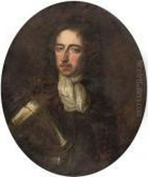 Portrait Of William Iii Oil Painting by William Wissing or Wissmig