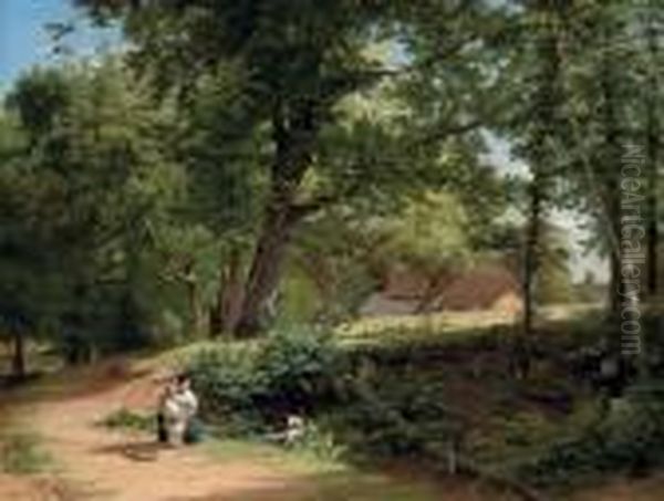 The Homestead Oil Painting by William Frederick Witherington