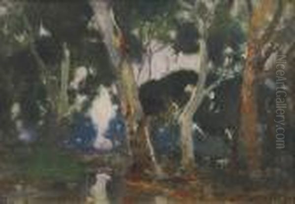 Gums In Twilight Oil Painting by Walter Withers