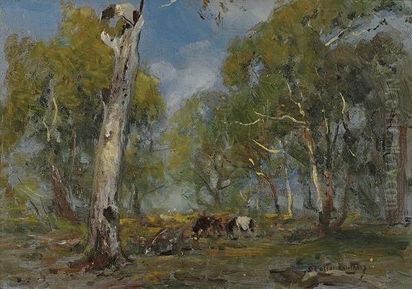 Landscape With Cattle Oil Painting by Walter Withers