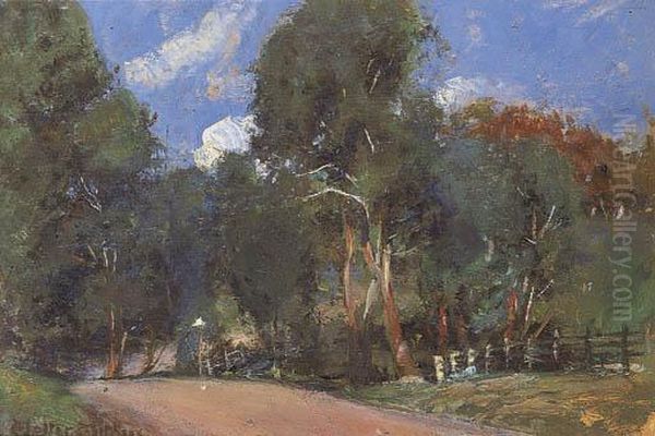 Road To Eltham Oil Painting by Walter Withers