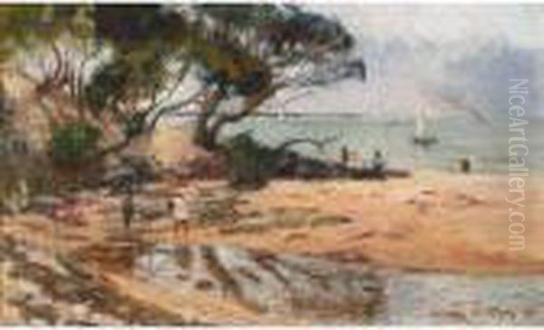 Rickett's Point, Victoria Oil Painting by Walter Withers